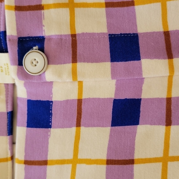 NWT Maeve by Anthropologie Susanna Cropped Flare Plaid Pants Size Medium Petite - Picture 6 of 7